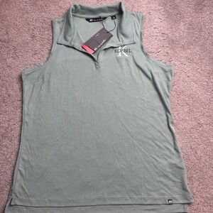 New Travis Mathew Women's Large Sleeveless Tank Top Korbel Logo